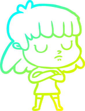 Bir insan tarafından çizilmiş ilgisiz bir karikatür çizimi.