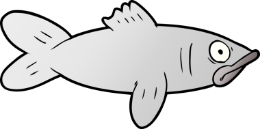 bir insan tarafından çizilmiş karikatür balığı