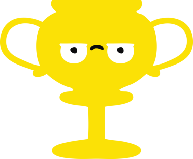 Bir insan tarafından çizilen kupanın düz renkli retro karikatürü