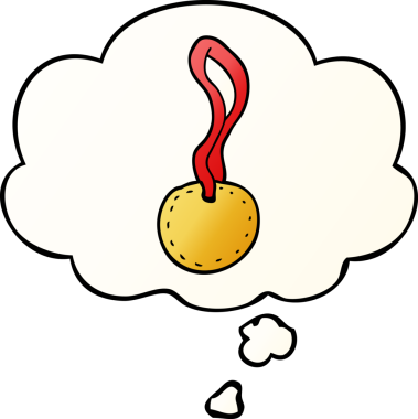 Düşünce baloncuklu çizgi film sporu madalyası bir insan tarafından çizilmiş.