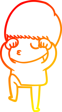 İnsan tarafından çizilmiş bir çizgi film karakteri çizimi.