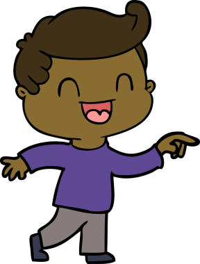 Bir insan tarafından çizilmiş mutlu adam çizgi filmi.