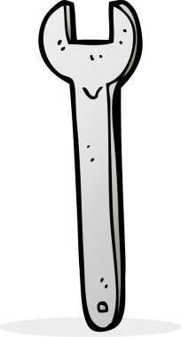 Bir insan tarafından çizilmiş çizgi film anahtarı.