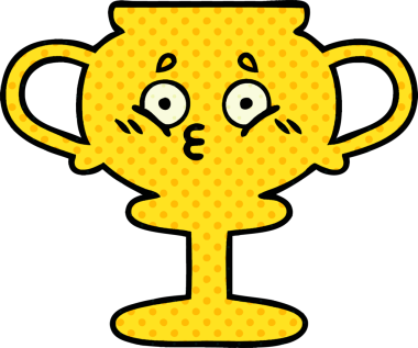 Bir insan tarafından çizilmiş bir kupanın çizgi romanı.