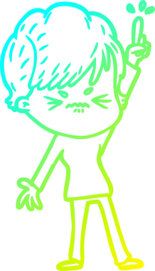 Bir insan tarafından çizilmiş karikatür çizimi.