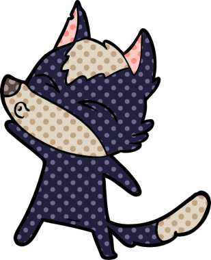 Bir insan tarafından çizilmiş kurt surat ifadesi.