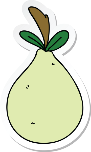 Bir insan tarafından çizilmiş tuhaf bir el armudu çıkartması.