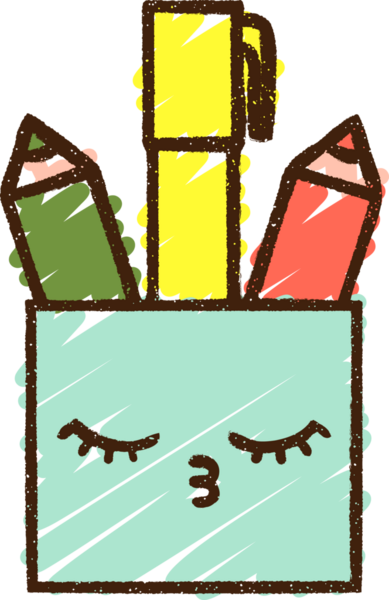 Bir insan tarafından çizilen Sanat Malzemeleri Tebeşiri