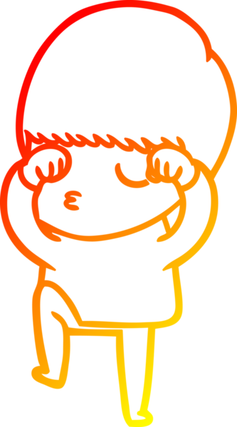 İnsan tarafından çizilmiş bir çizgi film karakteri çizimi.