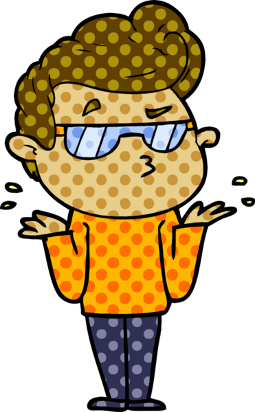 Bir insan tarafından çizilmiş havalı bir çizgi film.