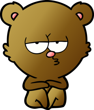 Bir insan tarafından çizilmiş bir çizgi film karakteri.