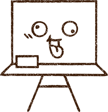 Bir insan tarafından çizilmiş karatahta kömürü