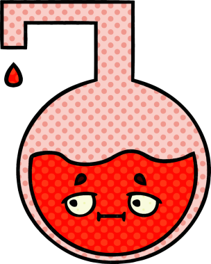 Bir insan tarafından çizilmiş bir bilim deneyinin çizgi romanı.