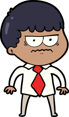 Bir insan tarafından çizilmiş rahatsız bir adam.