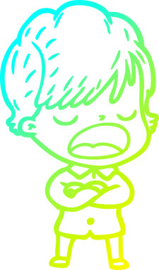 Bir insan tarafından çizilmiş bir karikatür kadın çizimi.