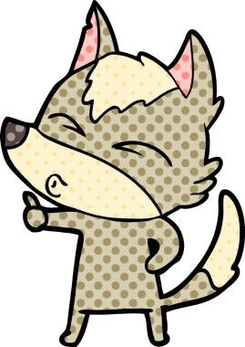 Bir insan tarafından çizilmiş kurt surat ifadesi.