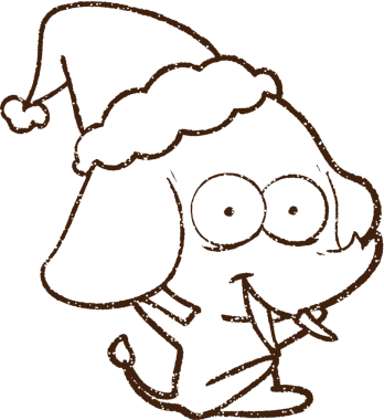 Yorgun Fil Kömürü Bir insan tarafından çizilmiş