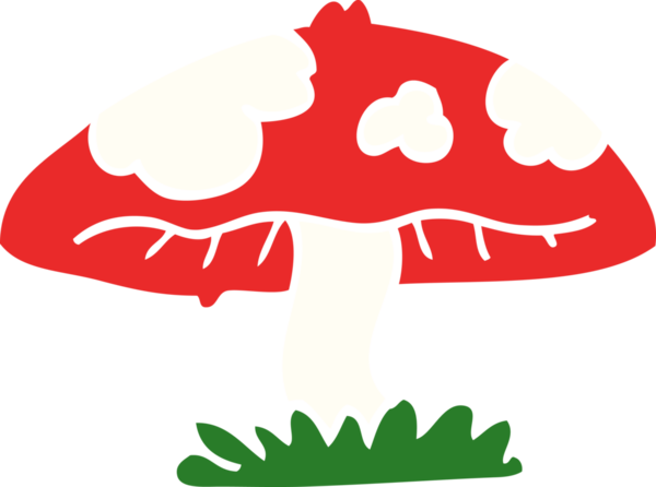 Bir insan tarafından çizilmiş karalama mantarı.