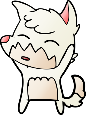 bir insan tarafından çizilmiş tilki çizgi filmi