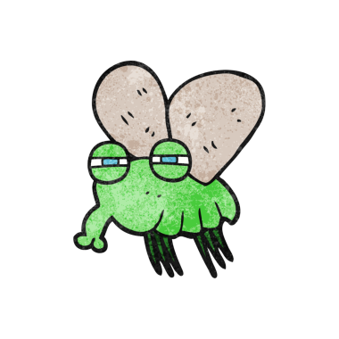 Bir insan tarafından çizilmiş serbest dokuma sineği.