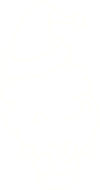 Bir insan tarafından çizilmiş Noel Keki Tebeşiri