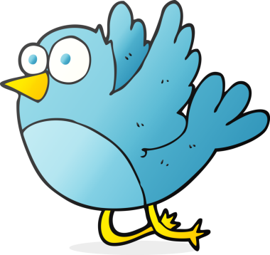 Bir insan tarafından çizilmiş serbest çizgi film kuşu.