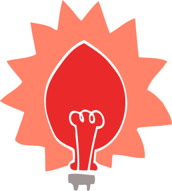 Bir insan tarafından çizilmiş karalama lambası.