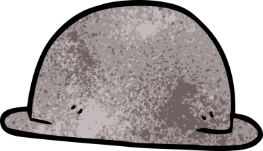 Bir insan tarafından çizilmiş karalama şapka.