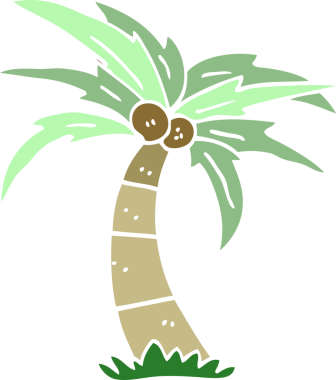 Bir insan tarafından çizilmiş karalama palmiyesi.