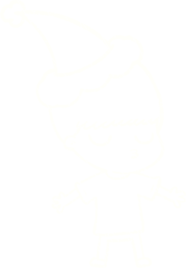 Bir insan tarafından çizilen Noel Adam Tebeşiri