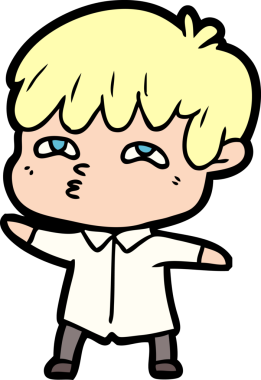 Bir insan tarafından çizilmiş garip bir adam.