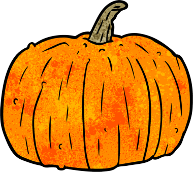 Bir insan tarafından çizilmiş Cadılar Bayramı balkabağı çizgi filmi.