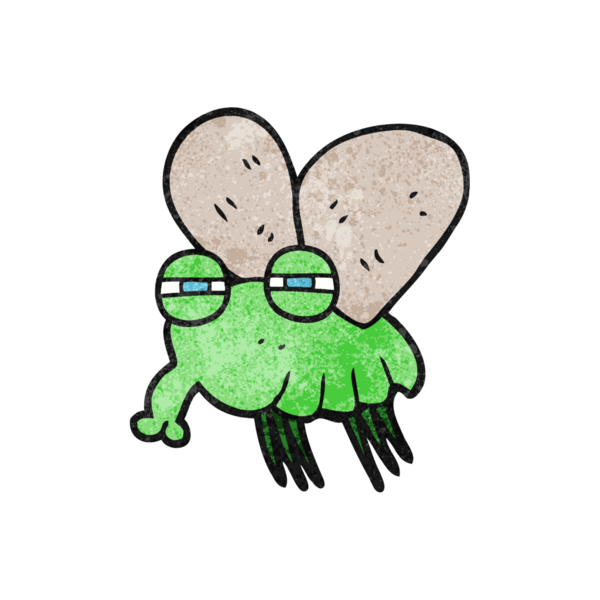 Bir insan tarafından çizilmiş serbest dokuma sineği.