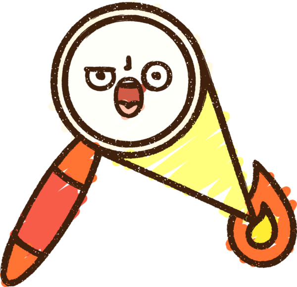 Bir insan tarafından çizilen Büyüteç Tebeşir Çizimi