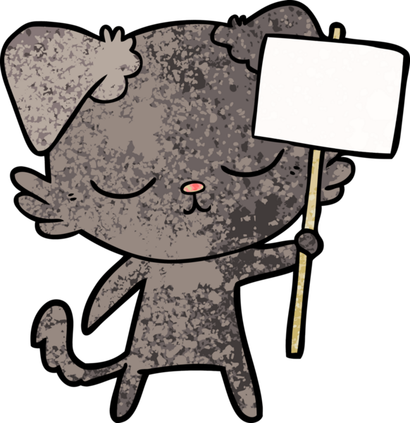 Bir insan tarafından çizilmiş şirin bir çizgi film köpeği.