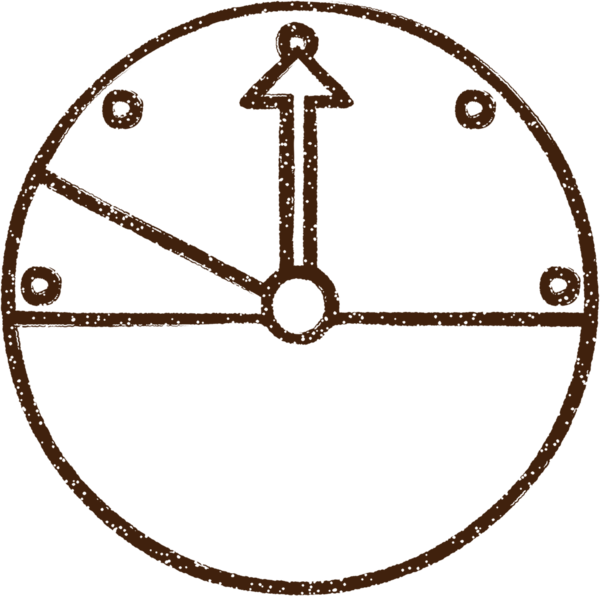Bir insan tarafından çizilen Basınç Çemberi Kömürü Çizimi