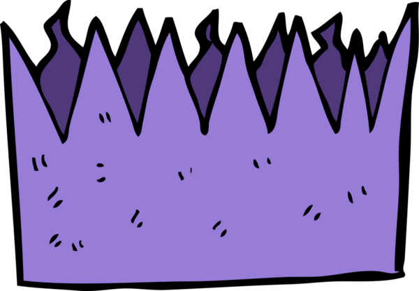 Bir insan tarafından çizilmiş karikatür kağıdı taç.