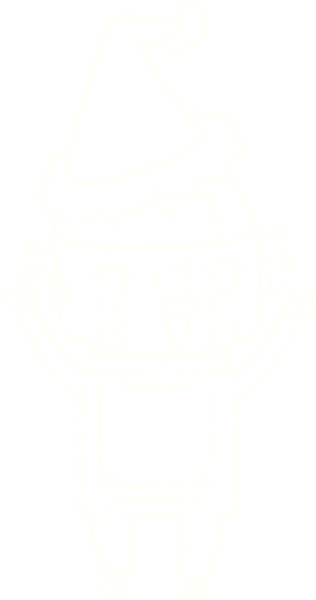 Bir insan tarafından çizilmiş Noel Cyborg Tebeşiri