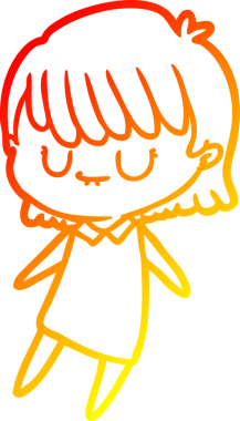 Bir insan tarafından çizilmiş bir karikatür kadın çizimi