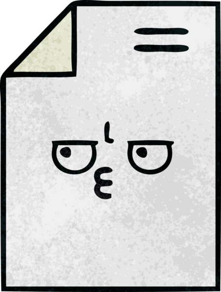 Bir insan tarafından çizilmiş bir kağıdın retro grunge desen karikatürü