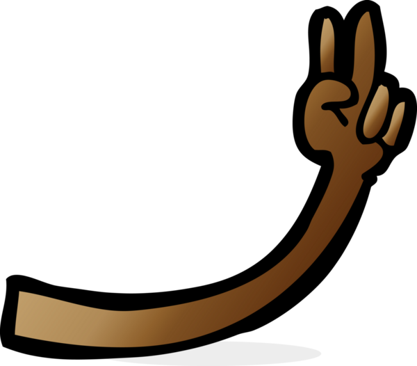 Bir insan tarafından çizilmiş çizgi film kolu