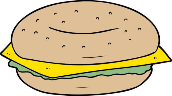 Bir insan tarafından çizilmiş bir simit.