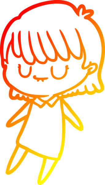 Bir insan tarafından çizilmiş bir karikatür kadın çizimi