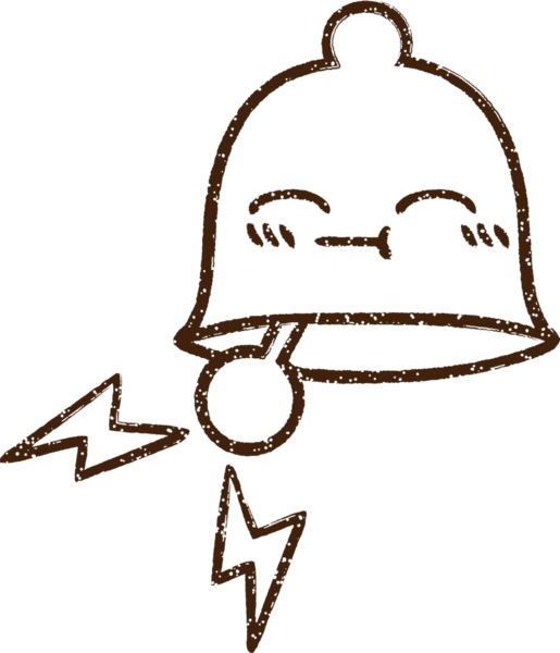 Bir insan tarafından çizilmiş Çan Çanı Kömürü Çizimi