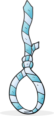 Bir insan tarafından çizilmiş serbest çizilmiş karikatür kravat ipi.