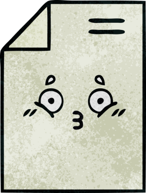 Bir insan tarafından çizilmiş bir kağıdın retro grunge desen karikatürü