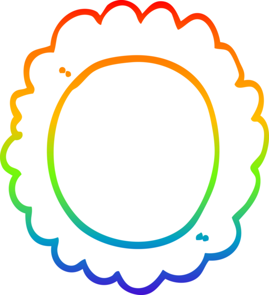 gökkuşağı gradyan çizimi bir insan tarafından çizilmiş bir karikatür çiçeği