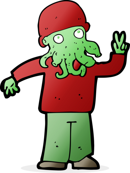 Bir insan tarafından çizilmiş karikatür.