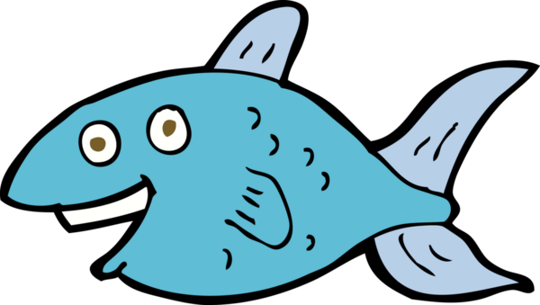 bir insan tarafından çizilmiş karikatür balığı