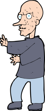 Bir insan tarafından çizilmiş bir karikatür.